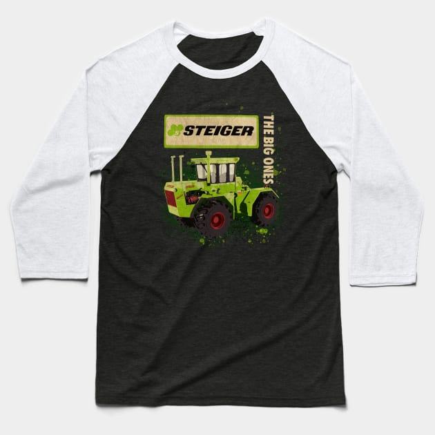 Steiger Tractors Baseball T-Shirt by Midcenturydave